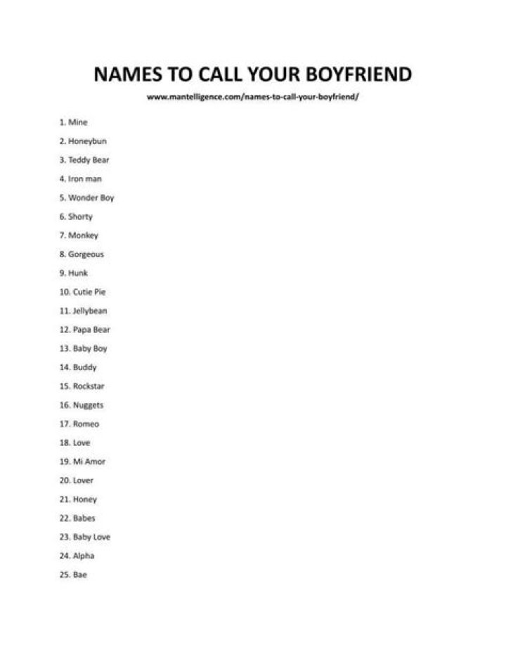 What names can you call your wife?
